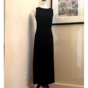 Vintage Harold's Women's Size 2 Black Maxi Dress – Sleeveless Lined 90's Capsule